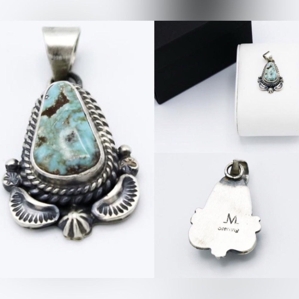 Dry Creek Sterling Silver Turquoise Pendant